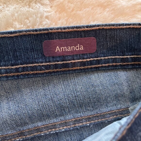 Gloria Vanderbilt Sparkle Amanda Stretch Average Fit Blue Jeans Size 18 NWT - Picture 8 of 8